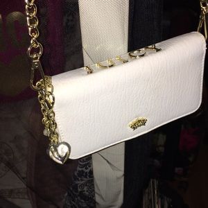 Gorgeous faux white leather Juicy Couture Clutch